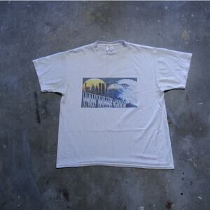 Vintage Y2K Fruit Of The Loom New York City Bald Eagle Graphic Womens Size L